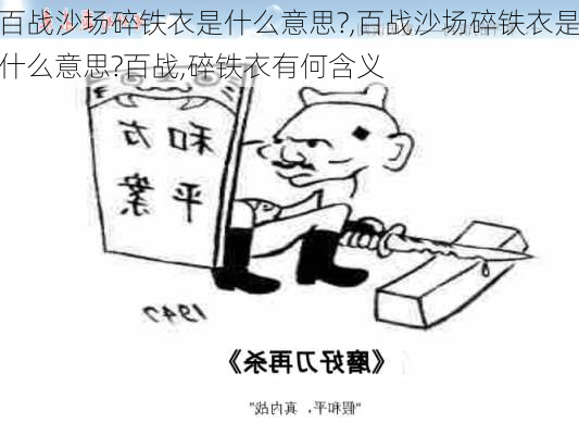 百战沙场碎铁衣是什么意思?,百战沙场碎铁衣是什么意思?百战,碎铁衣有何含义