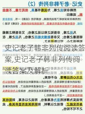 史记老子韩非列传阅读答案,史记老子韩非列传阅读答案及解析