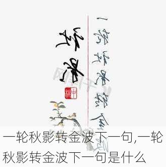 一轮秋影转金波下一句,一轮秋影转金波下一句是什么