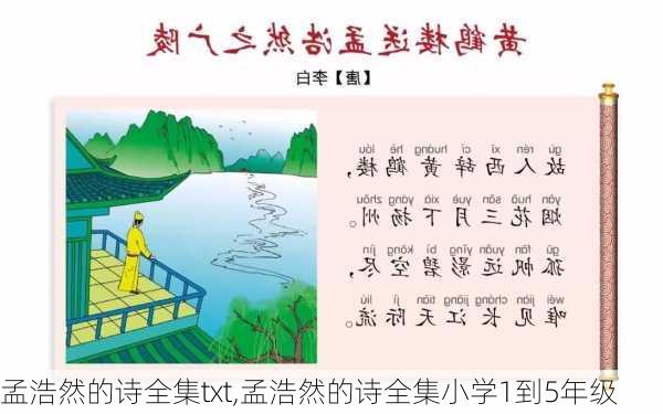 孟浩然的诗全集txt,孟浩然的诗全集小学1到5年级