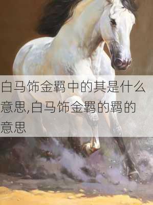 白马饰金羁中的其是什么意思,白马饰金羁的羁的意思