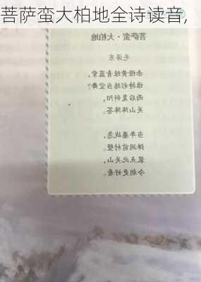 菩萨蛮大柏地全诗读音,