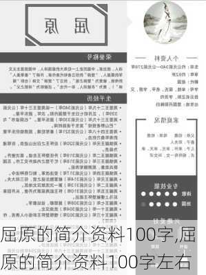 屈原的简介资料100字,屈原的简介资料100字左右